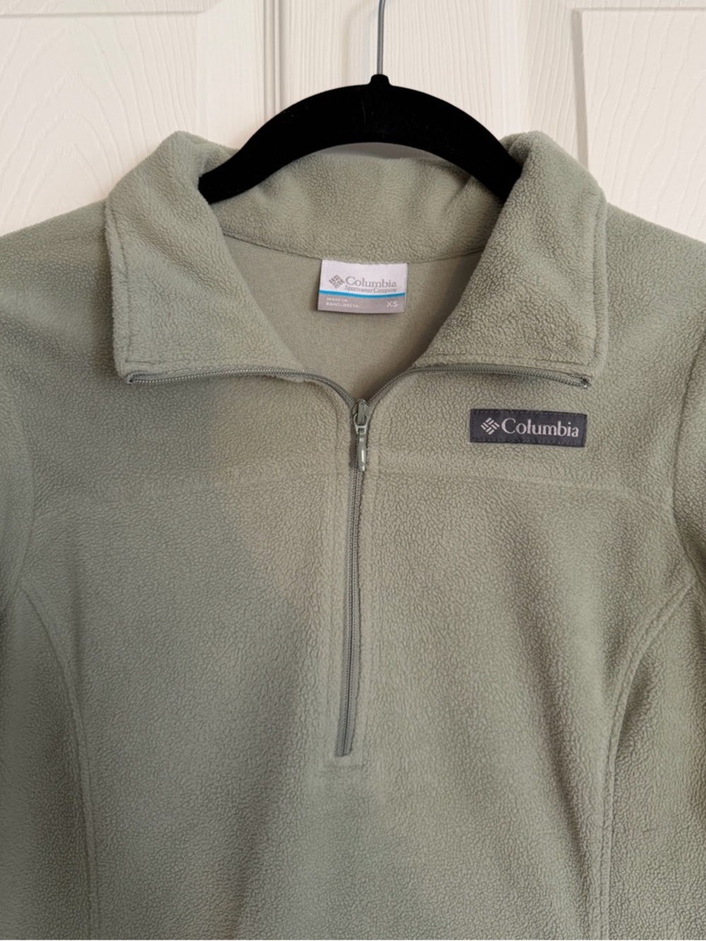 Columbia XS Sage Green Half-Zip Fleece Pullover Women’s